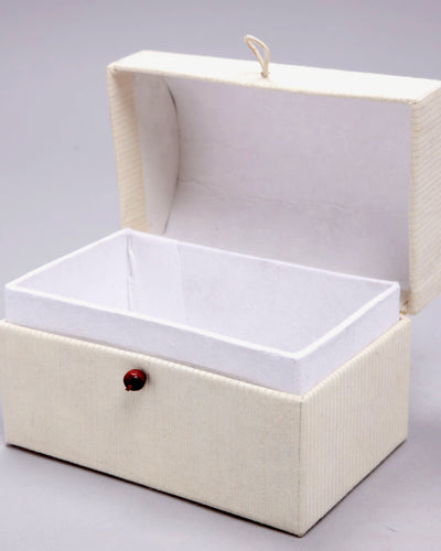 Star White Treasure Chest Jewellery Box