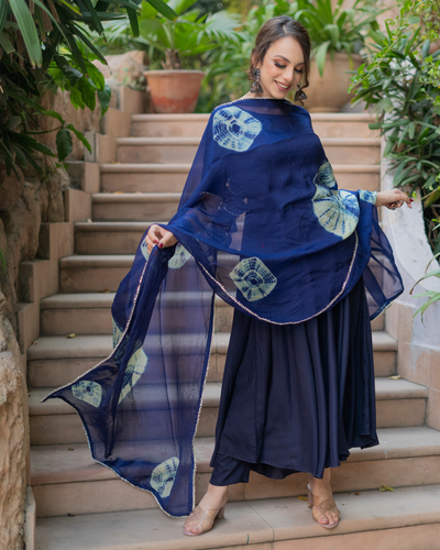 Blue Lupine Shibori Suit Set