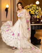 Sefid Handpainted Lehenga Set