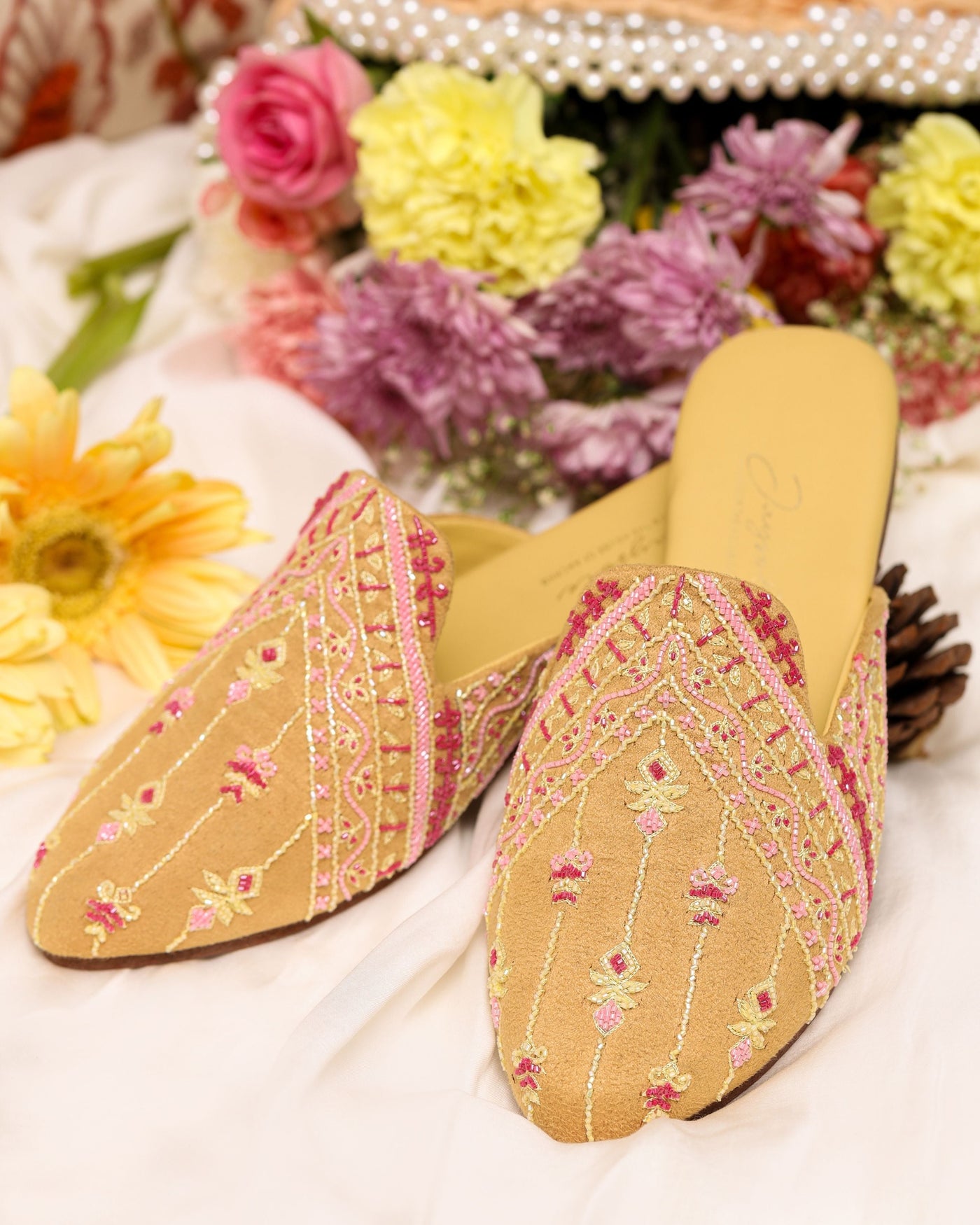 Gold Sand Handcrafted Mules