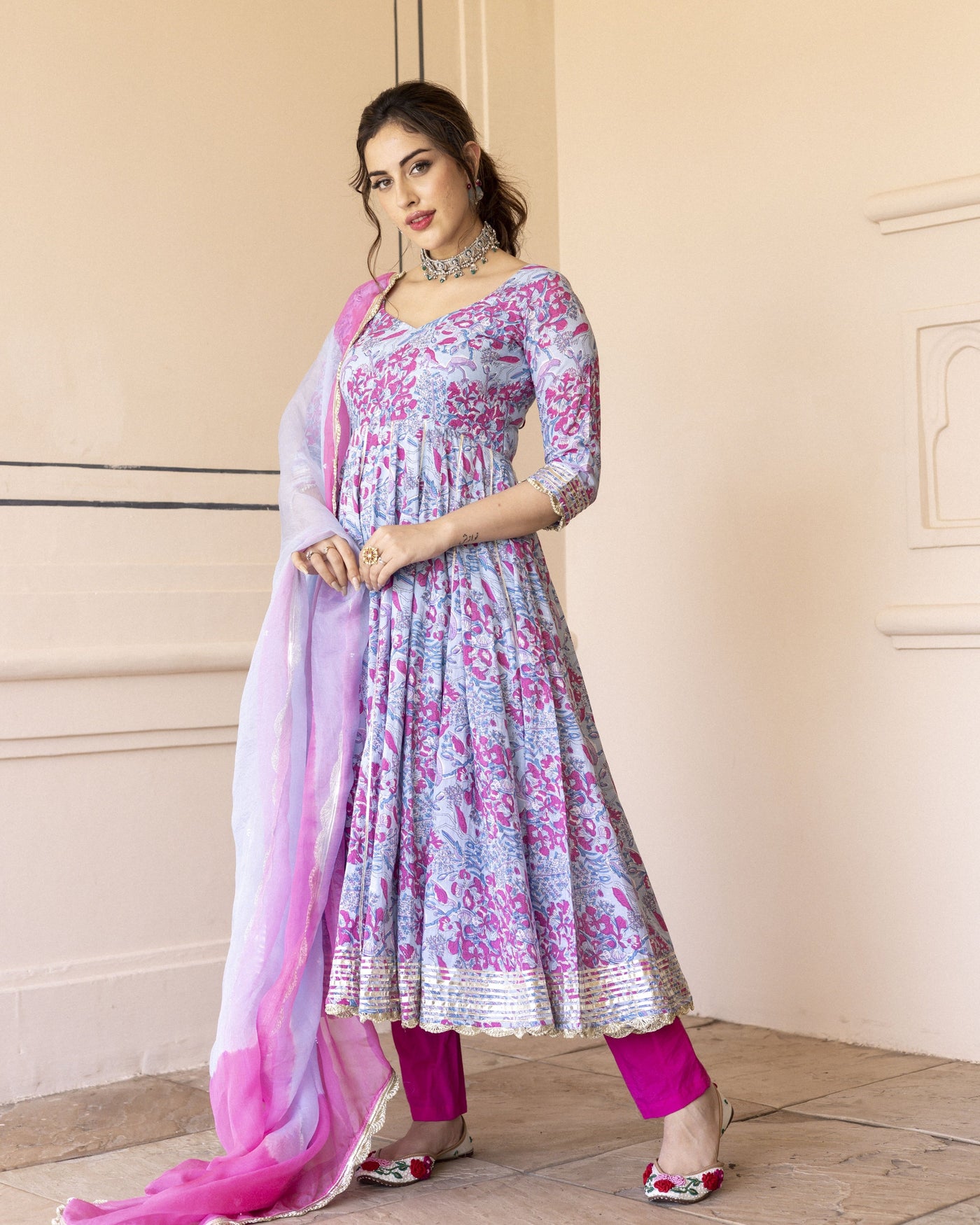 MSS STORE Cotton Blend Embroidered Salwar Suit Material Price in India -  Buy MSS STORE Cotton Blend Embroidered Salwar Suit Material online at  Flipkart.com