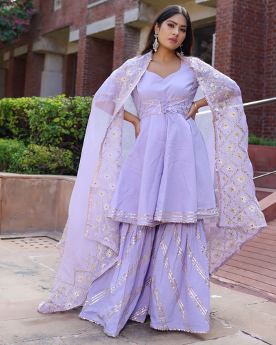 Crown Magic Gotapatti Sharara Set