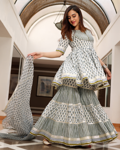 Sharara Buy Stylish Designer Sharara Suit Set from Aachho