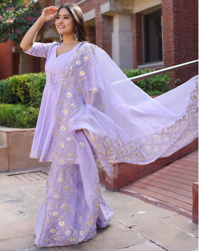 Crown Magic Gotapatti Sharara Set