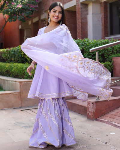 Crown Magic Gotapatti Sharara Set