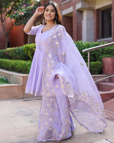 Crown Magic Gotapatti Sharara Set