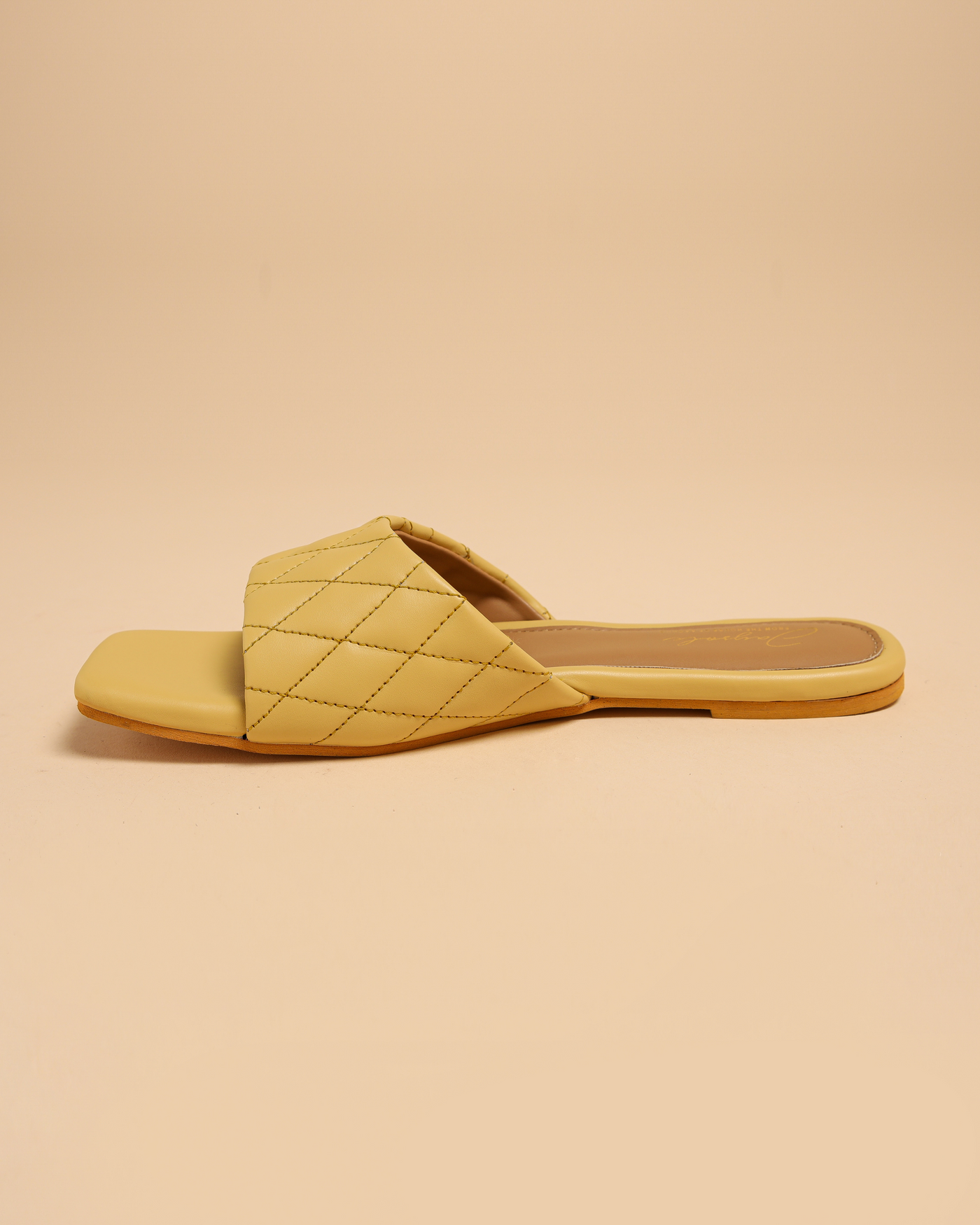 Summer Melon Quilted Slides