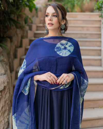 Blue Lupine Shibori Suit Set