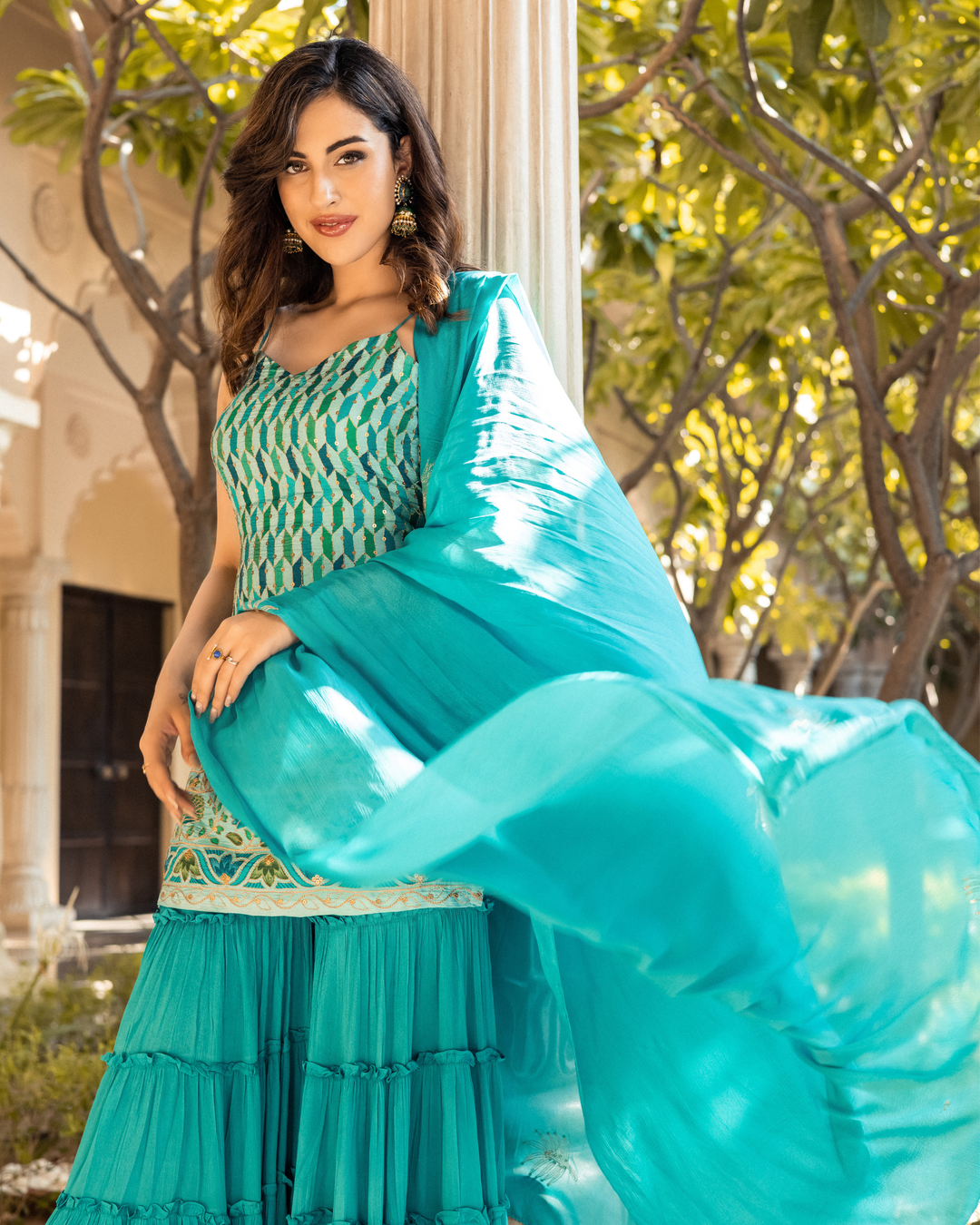 Nazreen Georgette Sharara Set