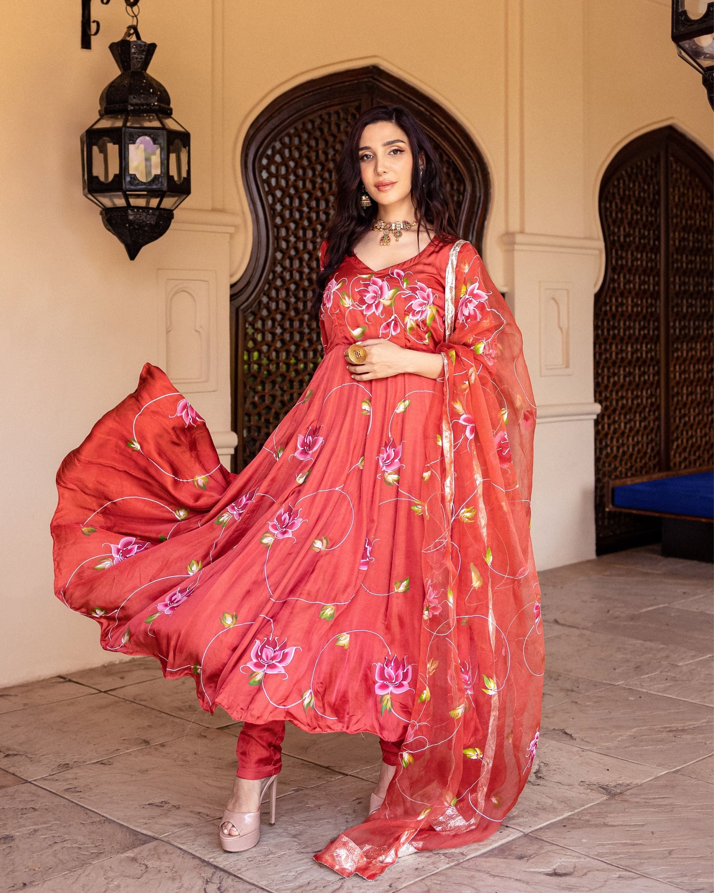 Samra Handpainted Suit Set