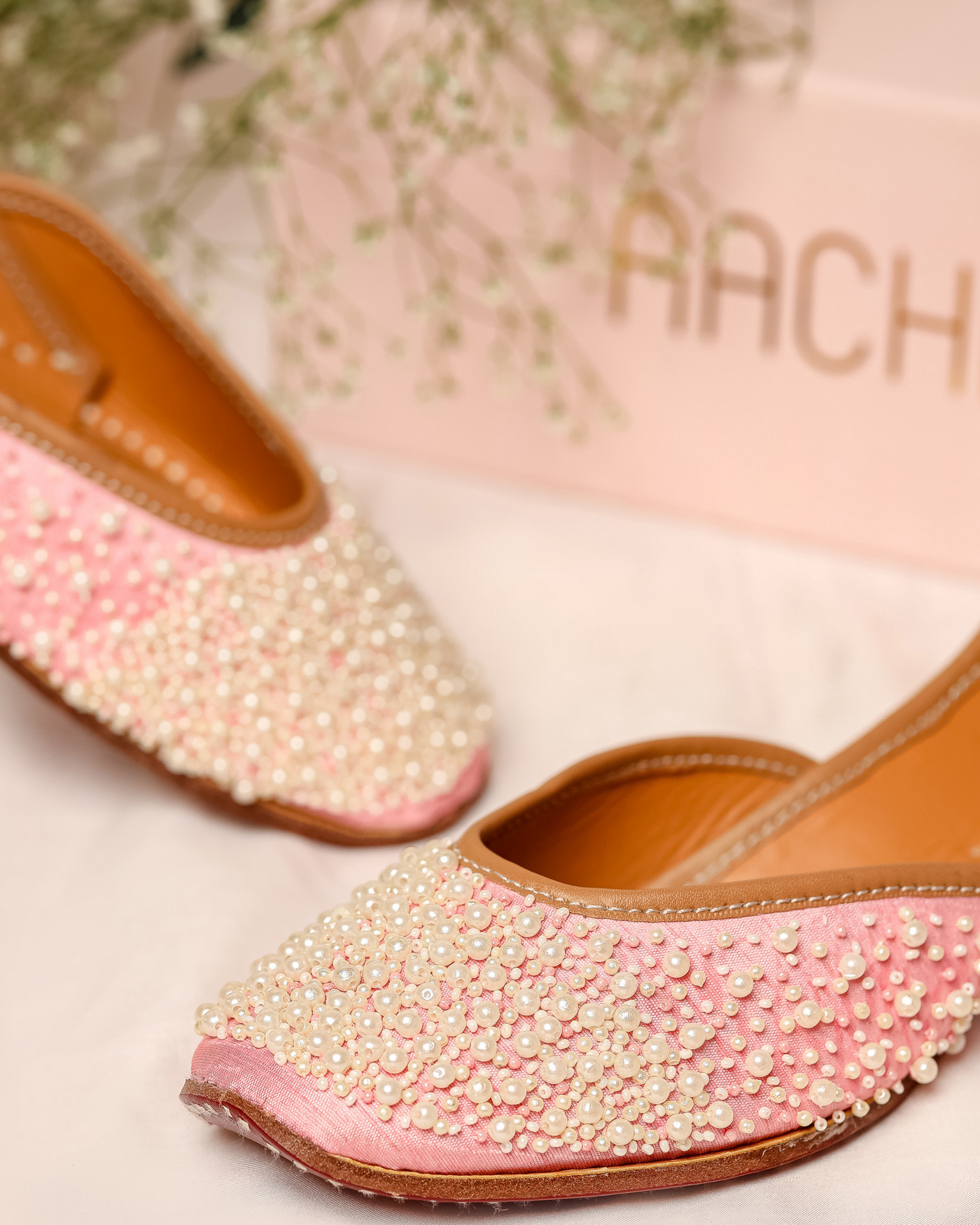Pink Pearl Handcrafted Jutti