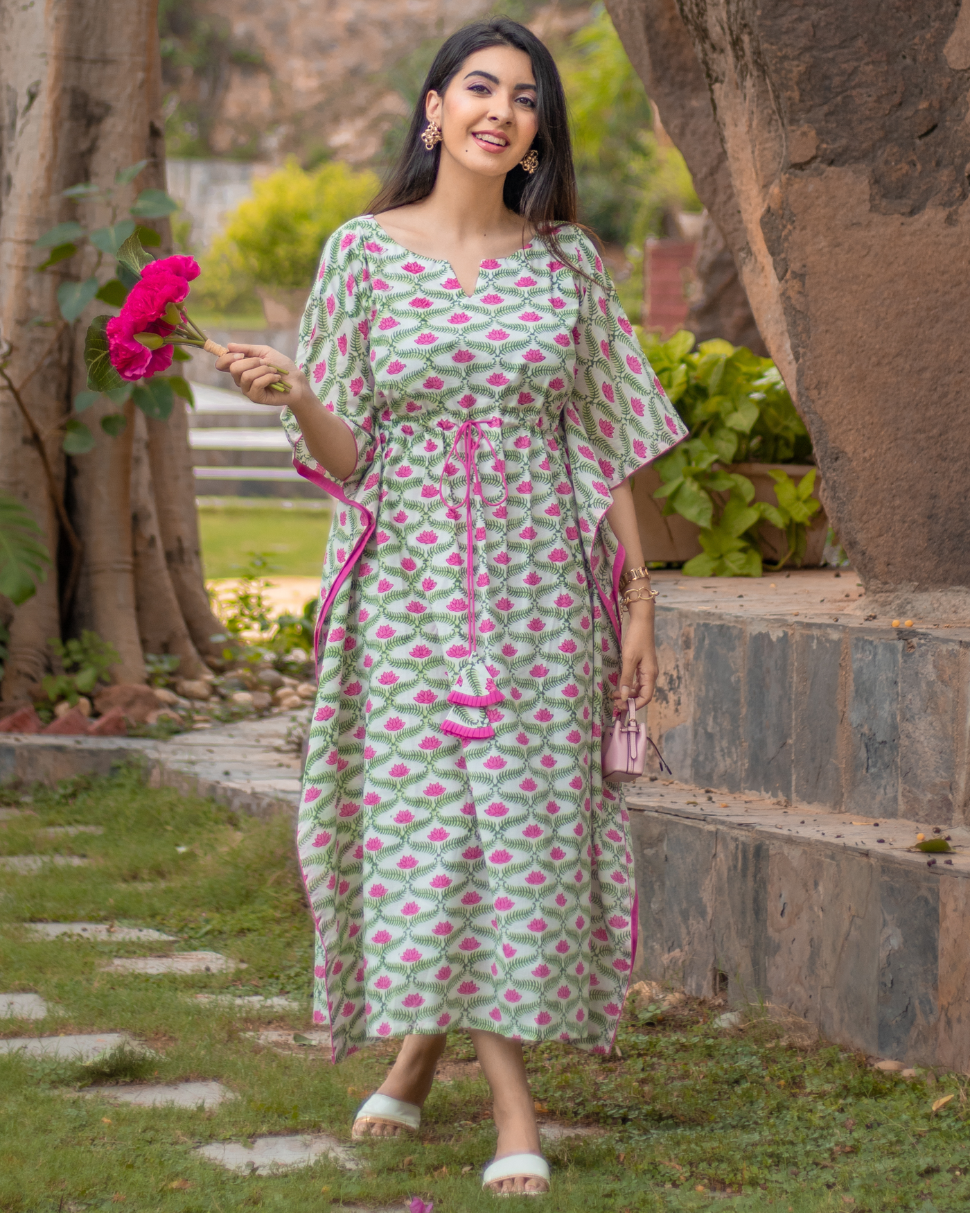 Menorca Cotton Kaftan Set