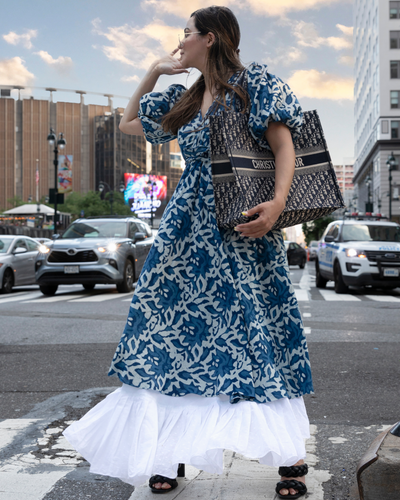 Bluebin Handblock Cotton Dress