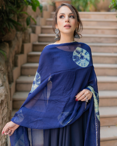 Blue Lupine Shibori Suit Set