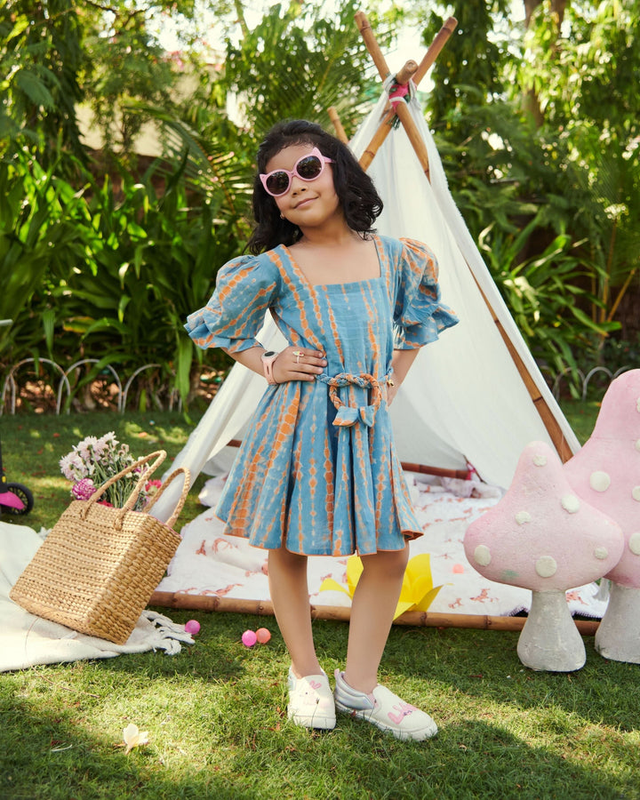 Bubbles Tie &amp; Dye Cotton Dress