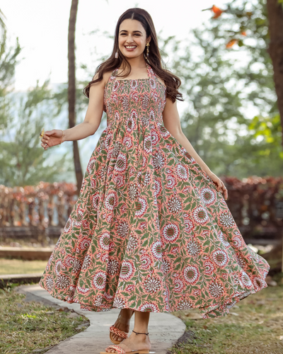 Buy Stylish Chanderi Umbrella Suit | Women Dresses | Kohsh