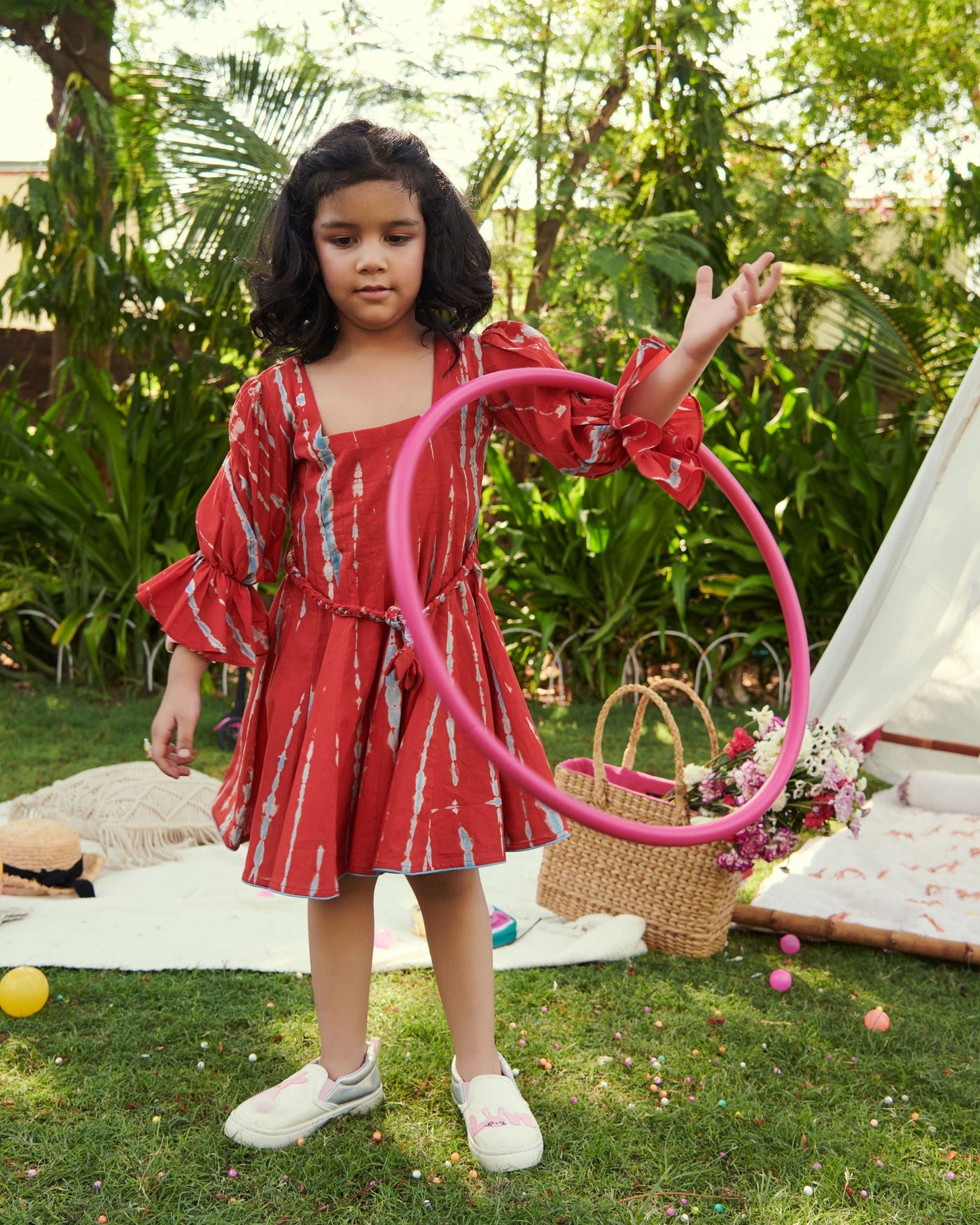 Trinket Tie & Dye Cotton Dress