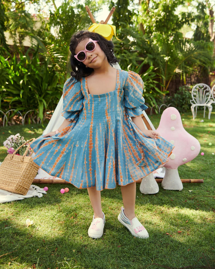 Bubbles Tie &amp; Dye Cotton Dress