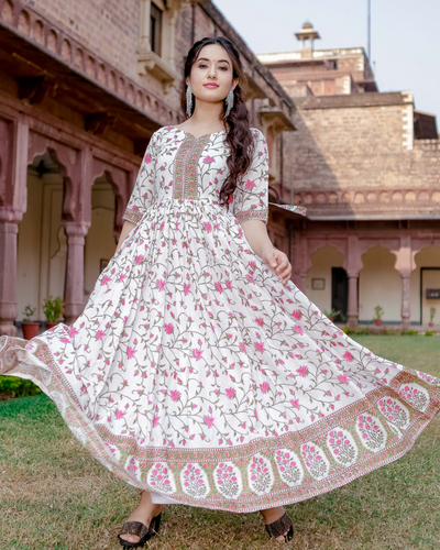 Long indian 2025 cotton dresses