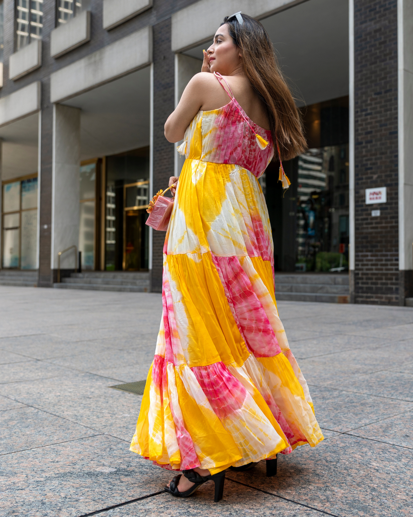 Butterphin Tie & Dye Organza Dress