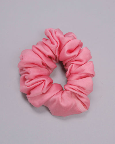 Strawberry Cream Satin Scrunchie