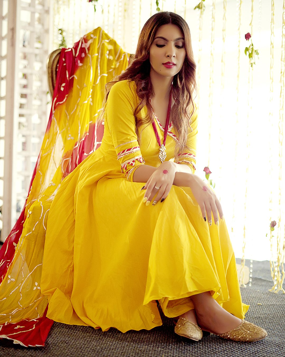Buy Royal Yellow Gotapatti Suit Set online in India at Best Price