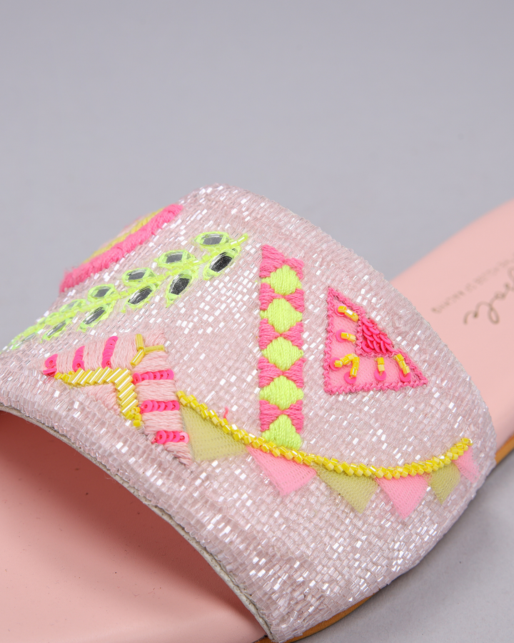 Pink Mystery Handcrafted Flats