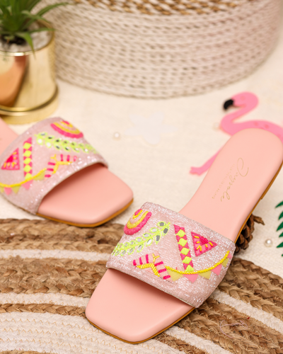 Pink Mystery Handcrafted Flats