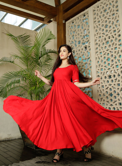 Candy Red Tassel Dress