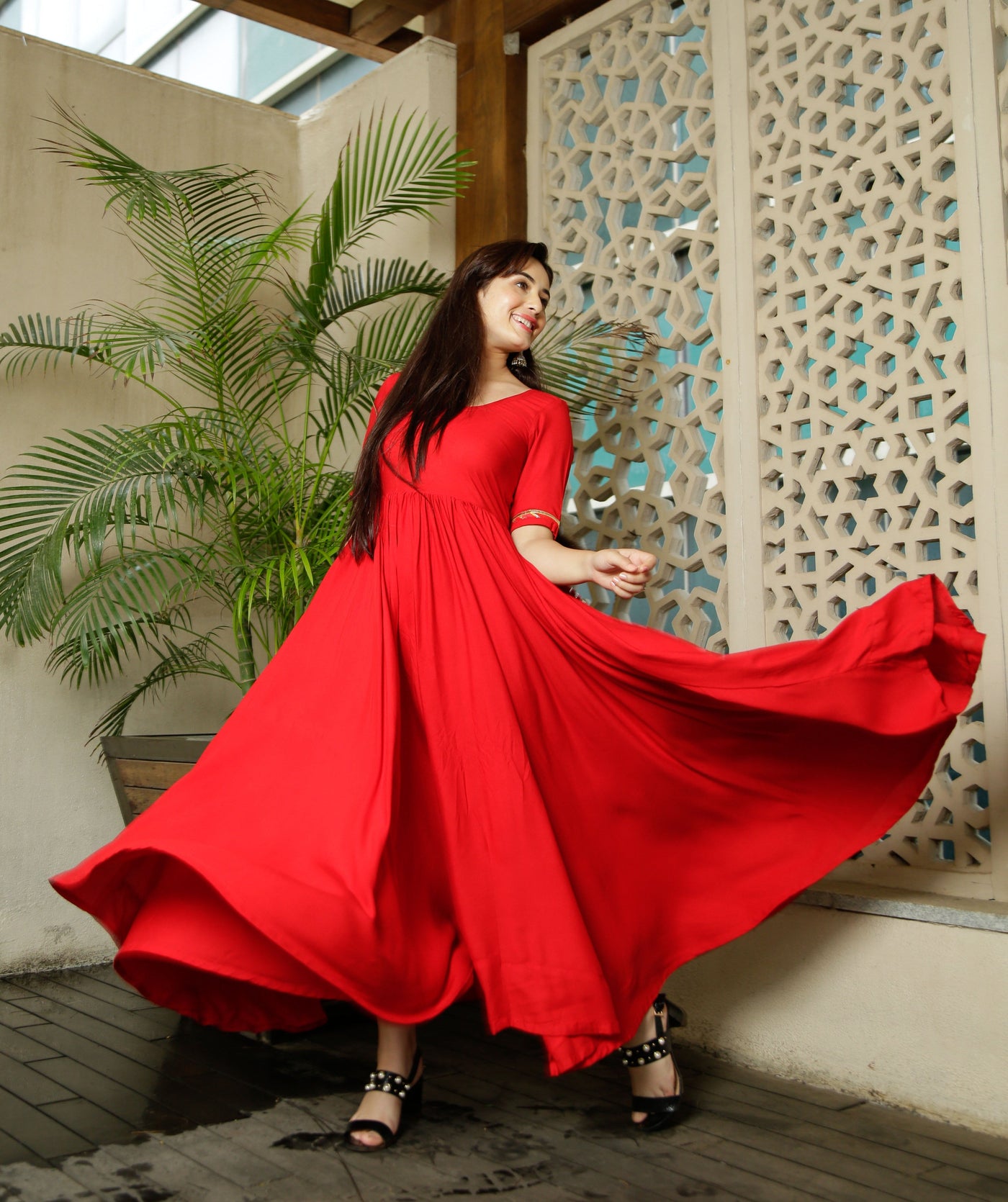 Candy Red Tassel Dress