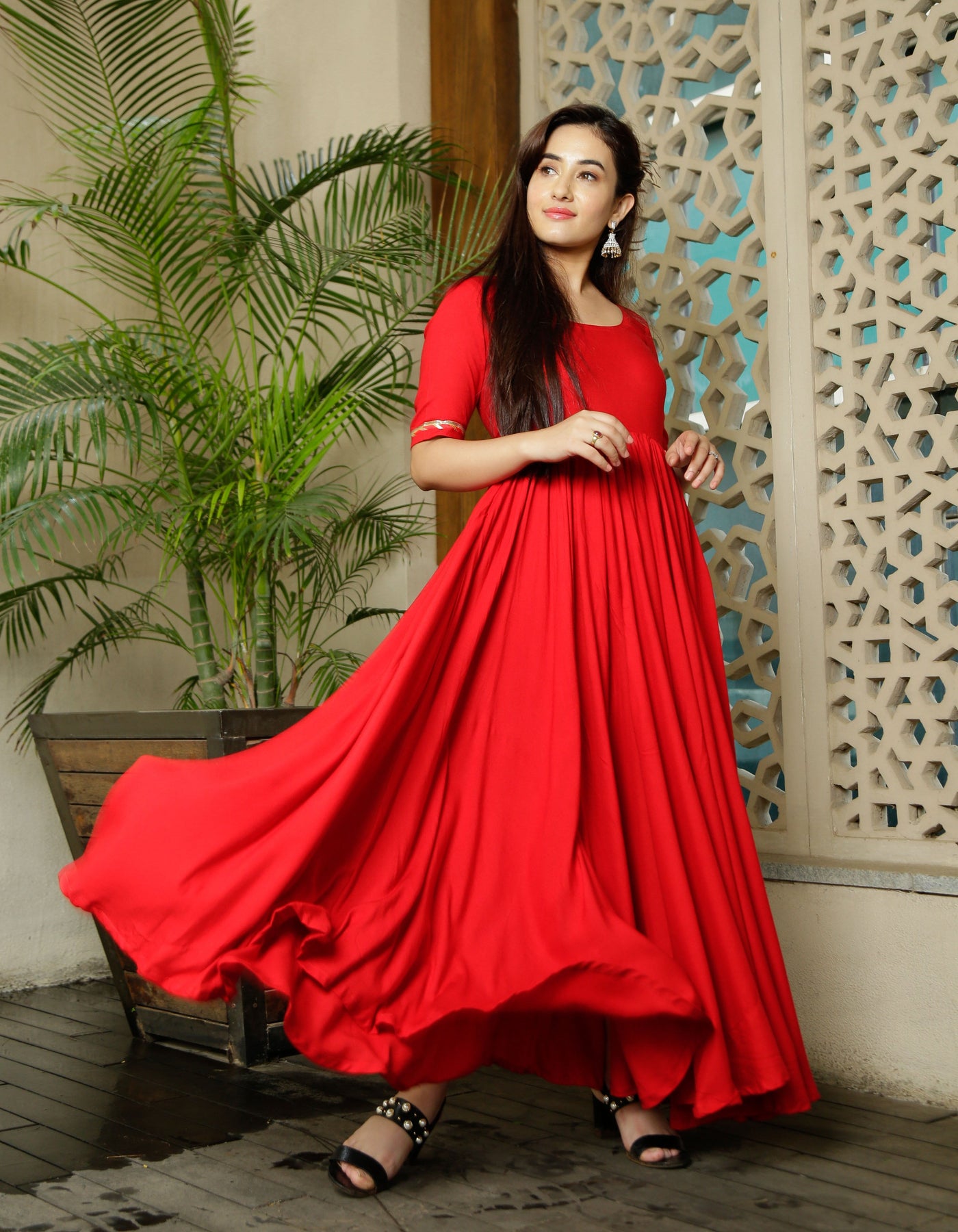 Candy Red Tassel Dress