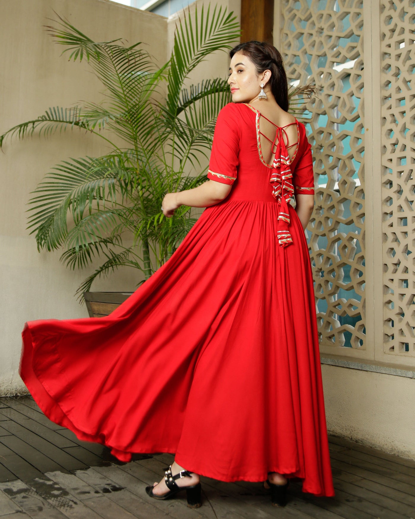 Candy Red Tassel Dress