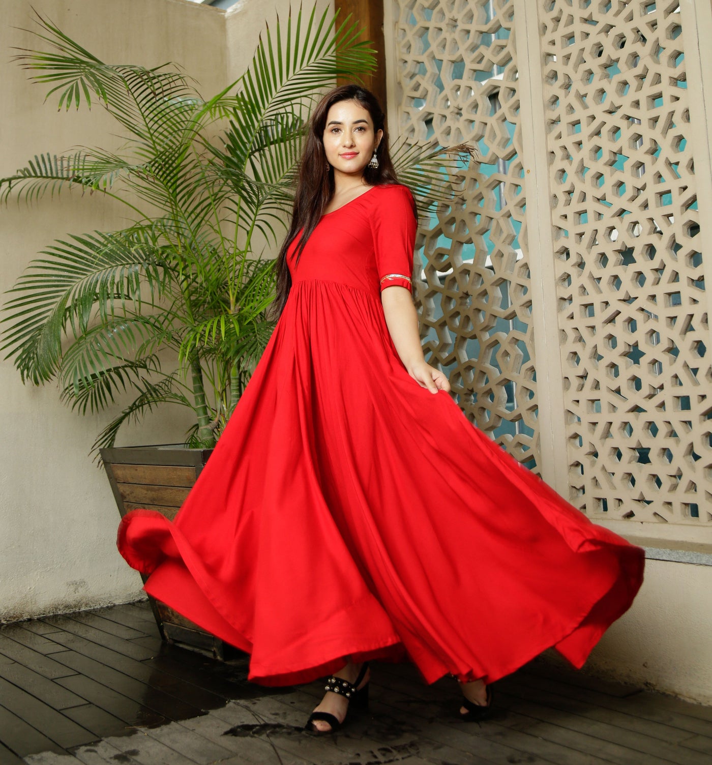 Candy Red Tassel Dress