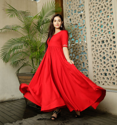 Candy Red Tassel Dress