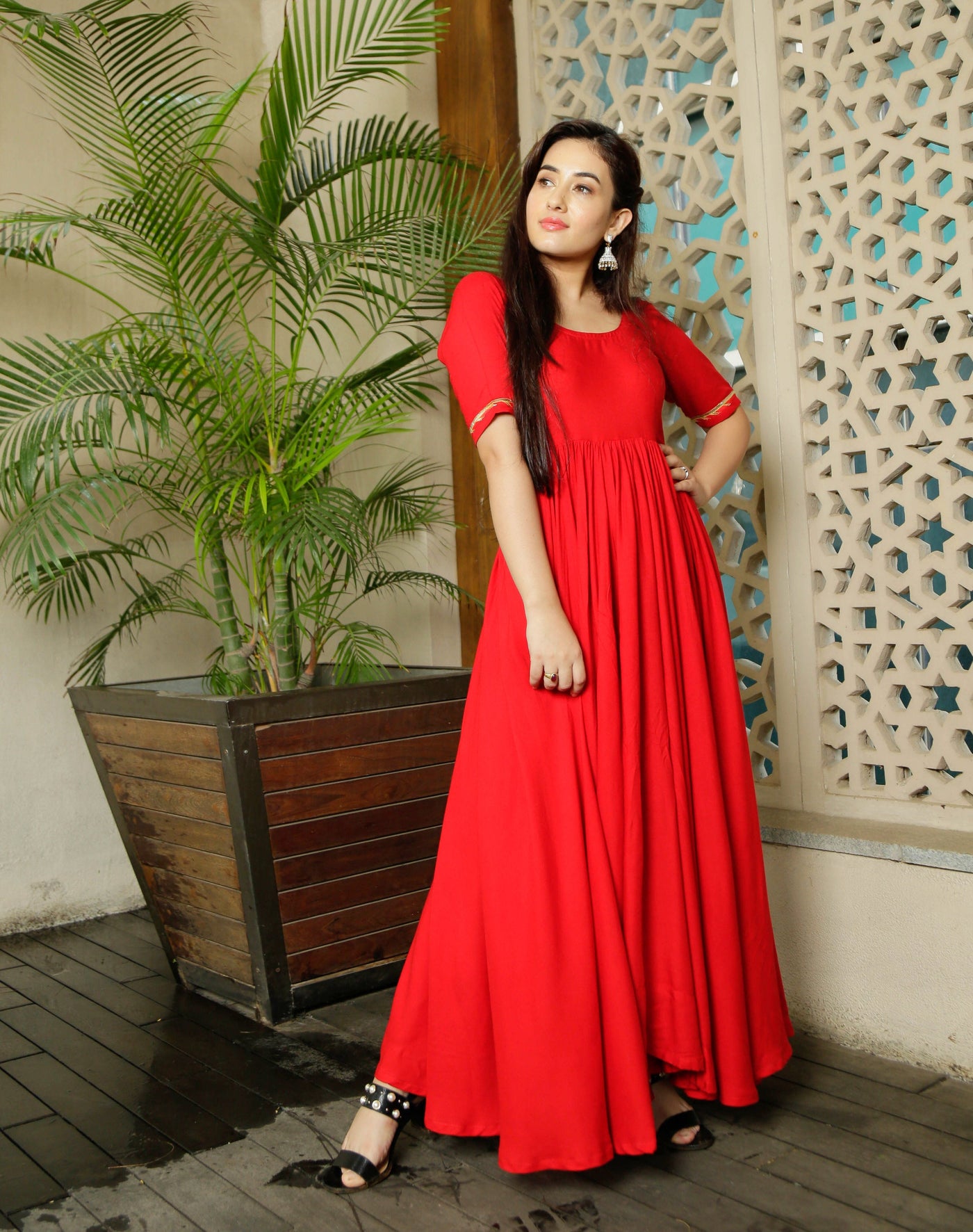 Candy Red Tassel Dress