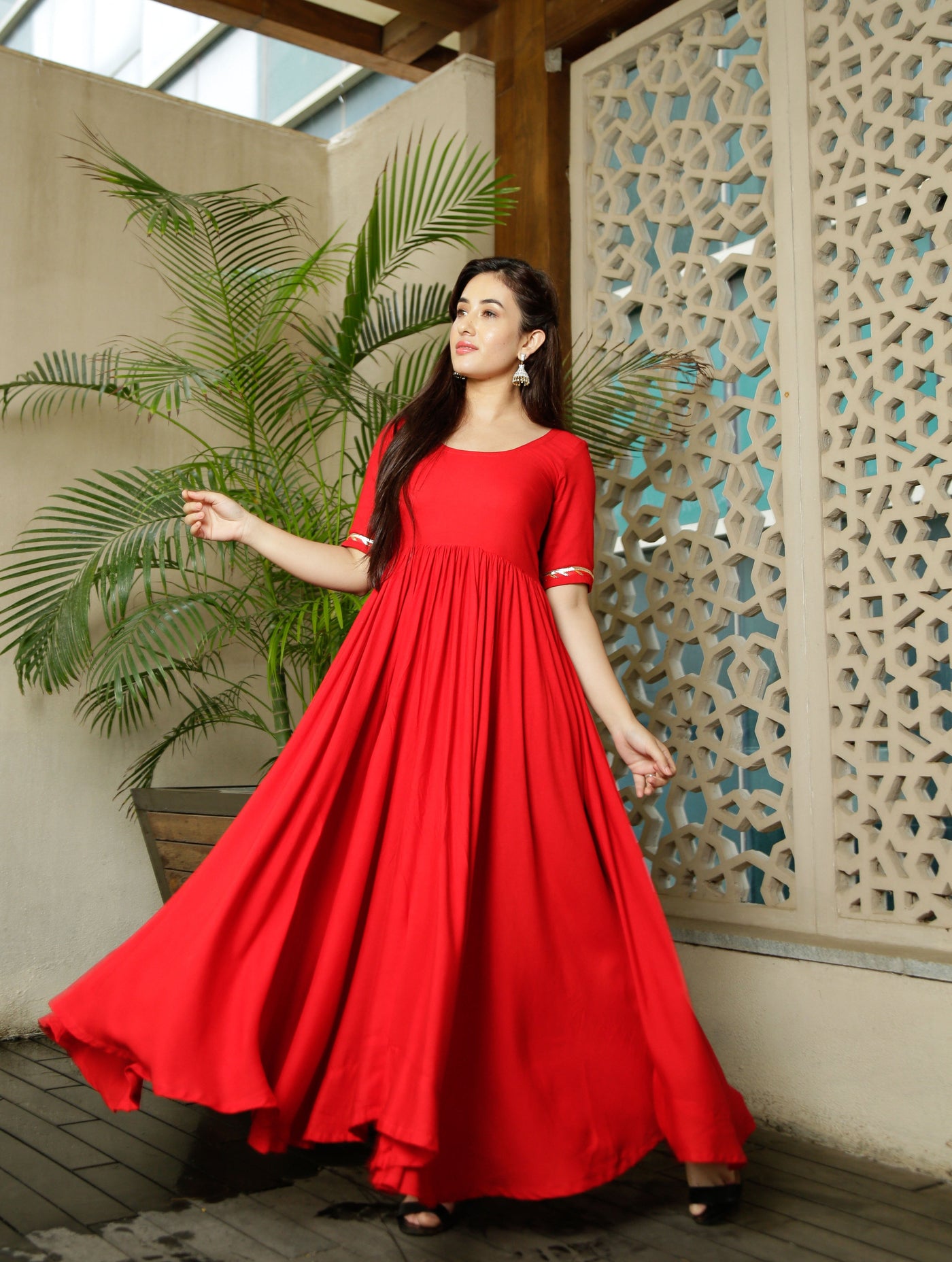 Candy Red Tassel Dress
