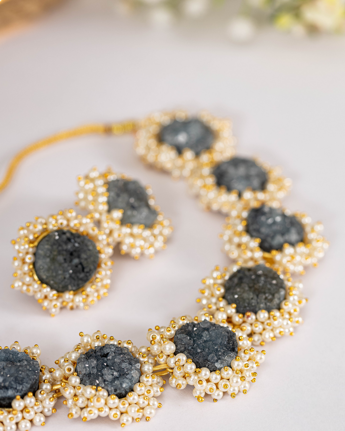 Black Crystal Handcrafted Necklace