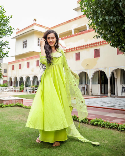 Pastel Green Gotapatti Suit Set