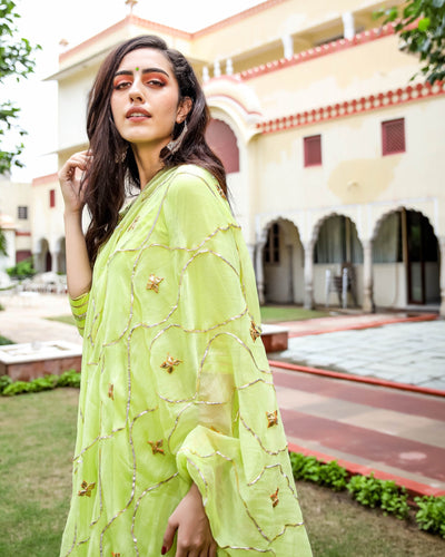 Pastel Green Gotapatti Suit Set